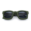 Retro Nostalgic Thick Bubble Plastic Frame Retro Horn Rim Sunglasses