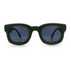 Retro Nostalgic Thick Bubble Plastic Frame Retro Horn Rim Sunglasses