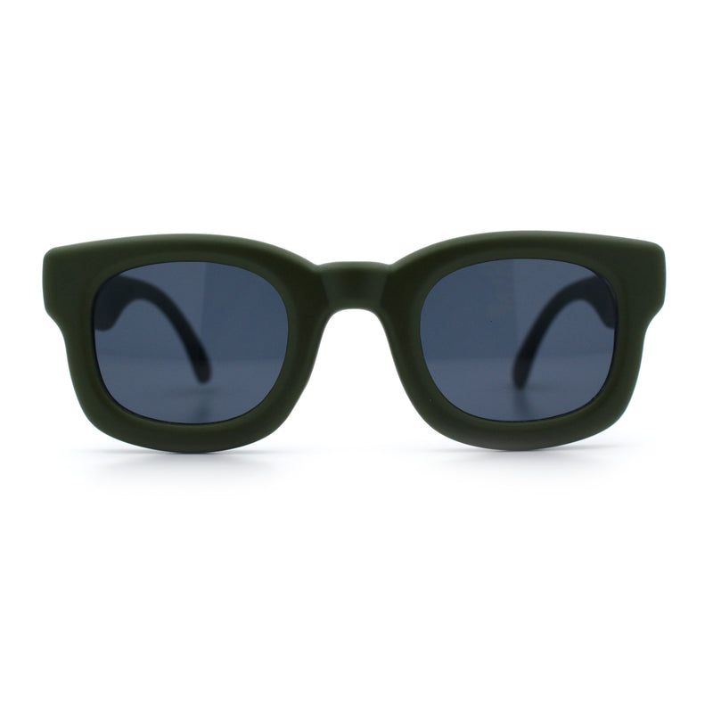 Retro Nostalgic Thick Bubble Plastic Frame Retro Horn Rim Sunglasses