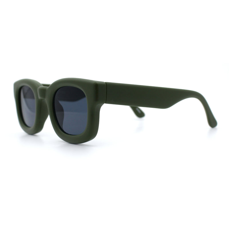 Retro Nostalgic Thick Bubble Plastic Frame Retro Horn Rim Sunglasses