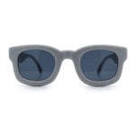 Retro Nostalgic Thick Bubble Plastic Frame Retro Horn Rim Sunglasses