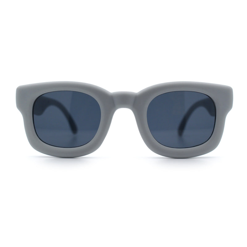 Retro Nostalgic Thick Bubble Plastic Frame Retro Horn Rim Sunglasses