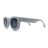 Retro Nostalgic Thick Bubble Plastic Frame Retro Horn Rim Sunglasses