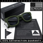 Retro Nostalgic Thick Bubble Plastic Frame Retro Horn Rim Sunglasses