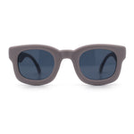 Retro Nostalgic Thick Bubble Plastic Frame Retro Horn Rim Sunglasses