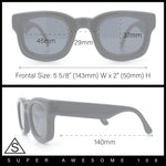 Retro Nostalgic Thick Bubble Plastic Frame Retro Horn Rim Sunglasses