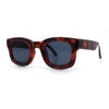 Retro Nostalgic Thick Bubble Plastic Frame Retro Horn Rim Sunglasses