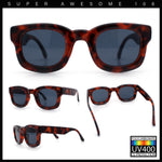 Retro Nostalgic Thick Bubble Plastic Frame Retro Horn Rim Sunglasses