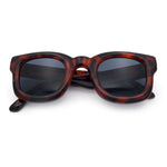 Retro Nostalgic Thick Bubble Plastic Frame Retro Horn Rim Sunglasses