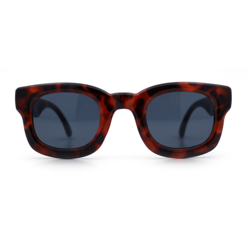 Retro Nostalgic Thick Bubble Plastic Frame Retro Horn Rim Sunglasses