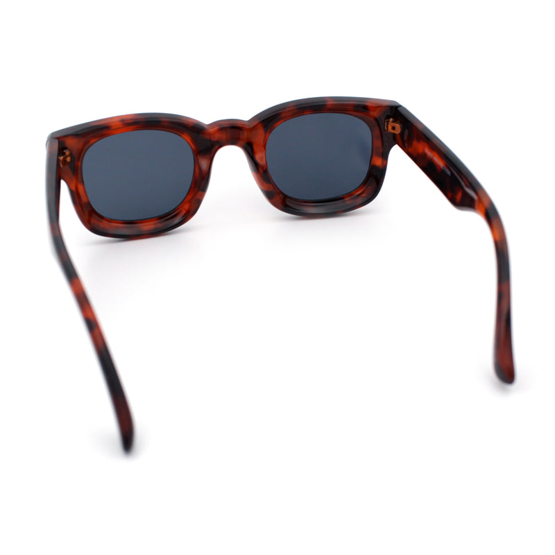 Retro Nostalgic Thick Bubble Plastic Frame Retro Horn Rim Sunglasses
