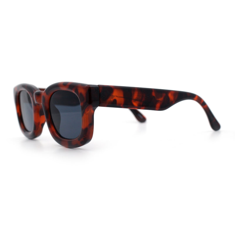 Retro Nostalgic Thick Bubble Plastic Frame Retro Horn Rim Sunglasses