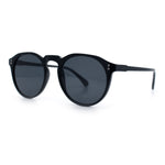 Hipster Keyhole Round Horn Rim Plastic Nostalgic Retro Sunglasses