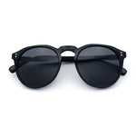 Hipster Keyhole Round Horn Rim Plastic Nostalgic Retro Sunglasses
