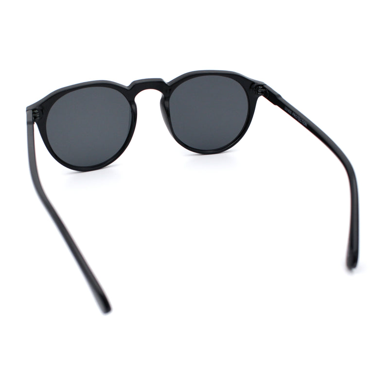Hipster Keyhole Round Horn Rim Plastic Nostalgic Retro Sunglasses