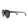 Hipster Keyhole Round Horn Rim Plastic Nostalgic Retro Sunglasses