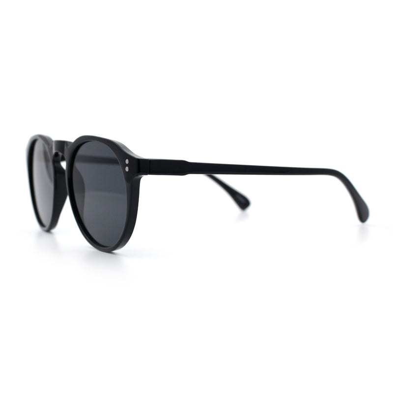 Hipster Keyhole Round Horn Rim Plastic Nostalgic Retro Sunglasses