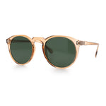 Hipster Keyhole Round Horn Rim Plastic Nostalgic Retro Sunglasses