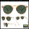 Hipster Keyhole Round Horn Rim Plastic Nostalgic Retro Sunglasses