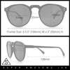 Hipster Keyhole Round Horn Rim Plastic Nostalgic Retro Sunglasses