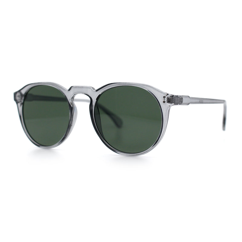 Hipster Keyhole Round Horn Rim Plastic Nostalgic Retro Sunglasses