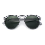 Hipster Keyhole Round Horn Rim Plastic Nostalgic Retro Sunglasses