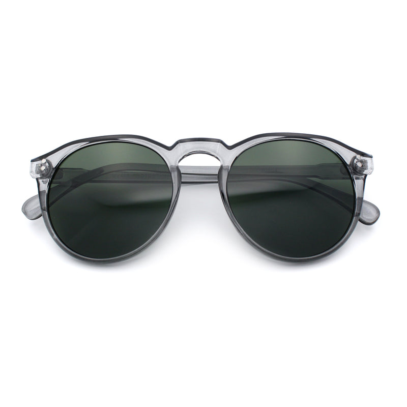Hipster Keyhole Round Horn Rim Plastic Nostalgic Retro Sunglasses