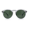 Hipster Keyhole Round Horn Rim Plastic Nostalgic Retro Sunglasses