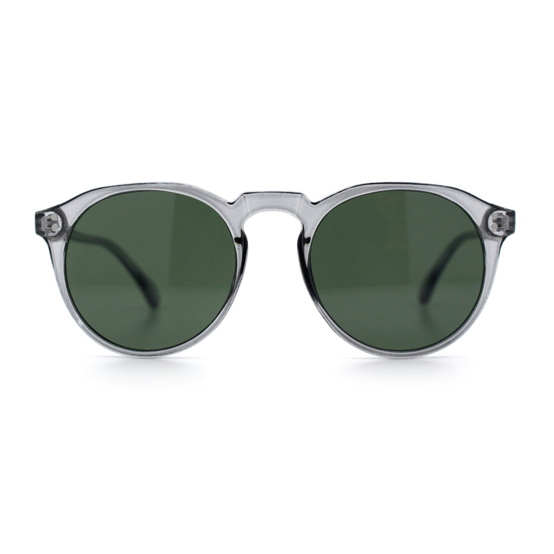Hipster Keyhole Round Horn Rim Plastic Nostalgic Retro Sunglasses