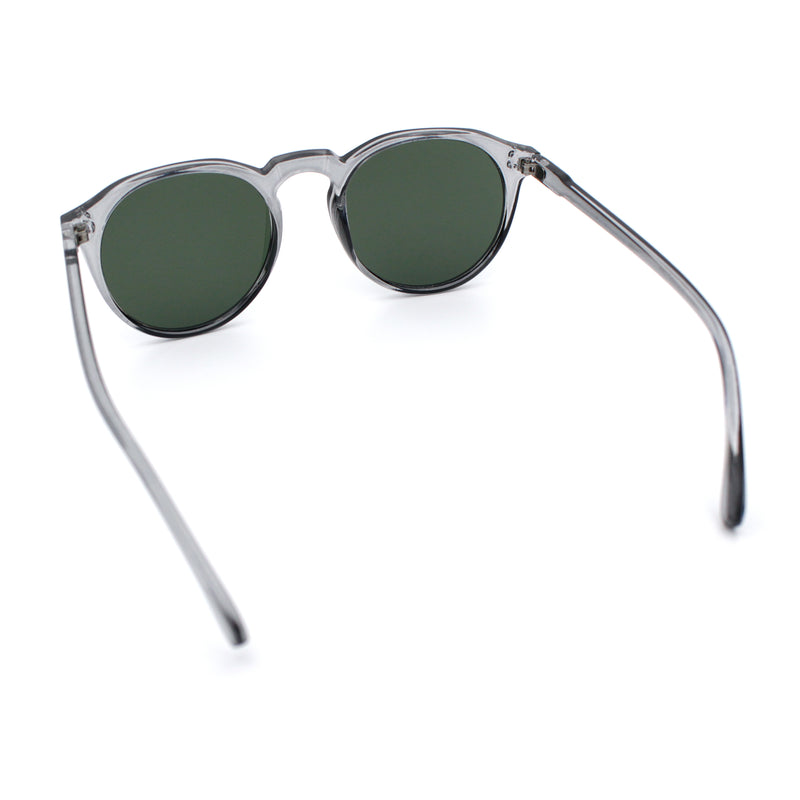 Hipster Keyhole Round Horn Rim Plastic Nostalgic Retro Sunglasses