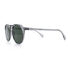 Hipster Keyhole Round Horn Rim Plastic Nostalgic Retro Sunglasses