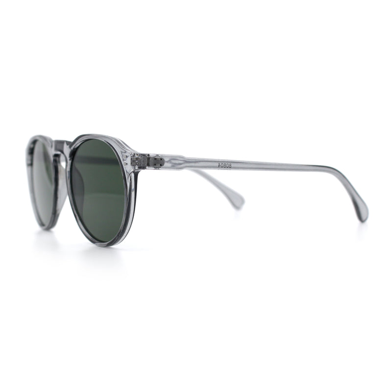 Hipster Keyhole Round Horn Rim Plastic Nostalgic Retro Sunglasses