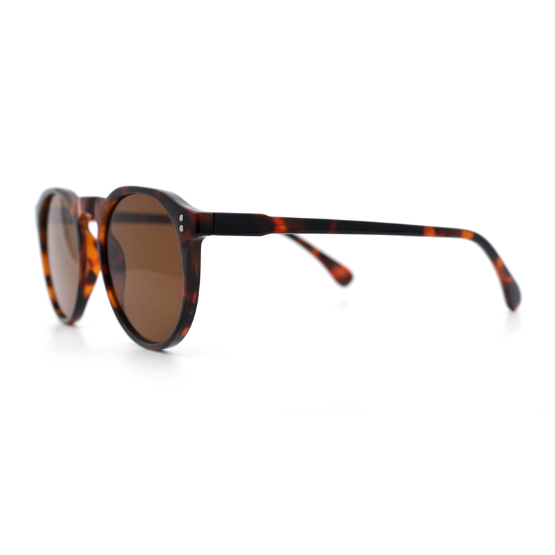 Hipster Keyhole Round Horn Rim Plastic Nostalgic Retro Sunglasses