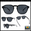 Mens Hipster Keyhole Rectangle Horn Rim Plastic Nostalgic Sunglasses