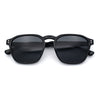 Mens Hipster Keyhole Rectangle Horn Rim Plastic Nostalgic Sunglasses