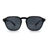 Mens Hipster Keyhole Rectangle Horn Rim Plastic Nostalgic Sunglasses