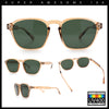 Mens Hipster Keyhole Rectangle Horn Rim Plastic Nostalgic Sunglasses