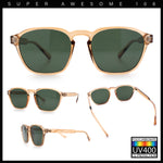 Mens Hipster Keyhole Rectangle Horn Rim Plastic Nostalgic Sunglasses