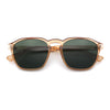 Mens Hipster Keyhole Rectangle Horn Rim Plastic Nostalgic Sunglasses