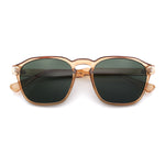 Mens Hipster Keyhole Rectangle Horn Rim Plastic Nostalgic Sunglasses