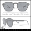 Mens Hipster Keyhole Rectangle Horn Rim Plastic Nostalgic Sunglasses