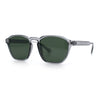 Mens Hipster Keyhole Rectangle Horn Rim Plastic Nostalgic Sunglasses