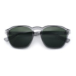 Mens Hipster Keyhole Rectangle Horn Rim Plastic Nostalgic Sunglasses