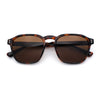 Mens Hipster Keyhole Rectangle Horn Rim Plastic Nostalgic Sunglasses