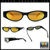 Womens Oval Color Mirror Rectangle Retro 90s Thick Temple Sunglasses