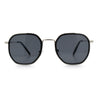 Double Rim Octagonal Classical Metal Rim Rectangular Hipster Sunglasses