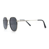 Double Rim Octagonal Classical Metal Rim Rectangular Hipster Sunglasses