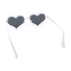 Womens Hippie Bubbly Heart Shape Half Rim Metal Lolita Sunglasses