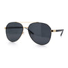 Mens Antiglare Polarized Lens Iconic Officer Metal Rim Pilots Sunglasses