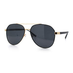 Mens Antiglare Polarized Lens Iconic Officer Metal Rim Pilots Sunglasses
